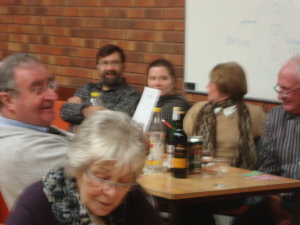 One of the quiz tables