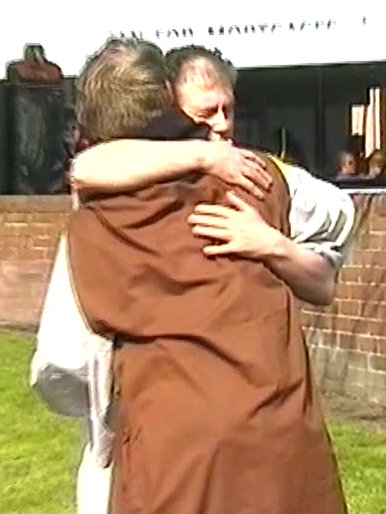 Jesus is arrested when Judas betrays him