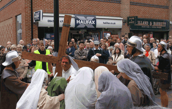 Jesus meets the women of Jerusalem