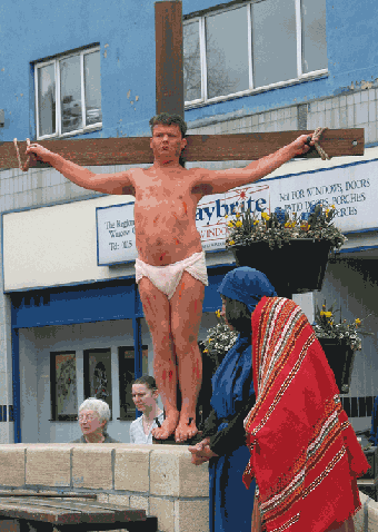 a thief mocked Jesus